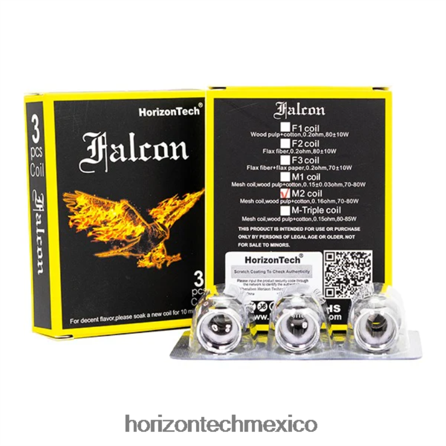 HorizonTech Falcon bobinas (paquete de 3) HorizonTech vape kit - bobina de malla m2 0.16ohm ZH06X164