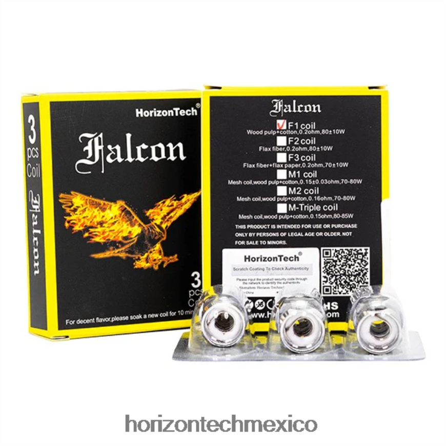 HorizonTech Falcon bobinas (paquete de 3) Horizon Tech company - bobina f1 0.2ohm ZH06X7