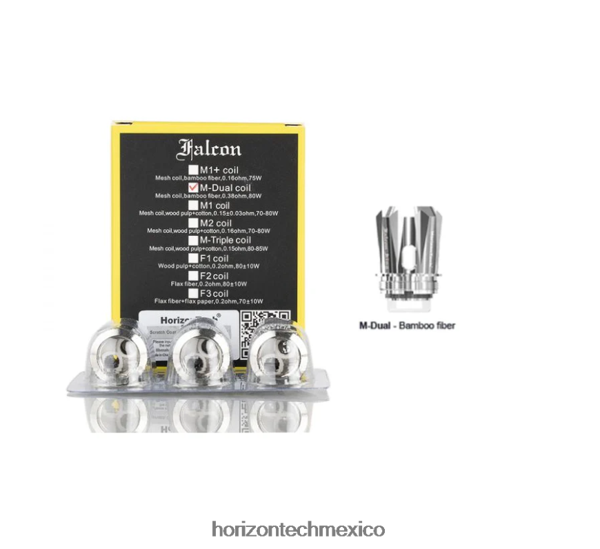HorizonTech Falcon bobinas (paquete de 3) Horizon Tech vape tank - Bobina de malla dual m 0.38ohm ZH06X165