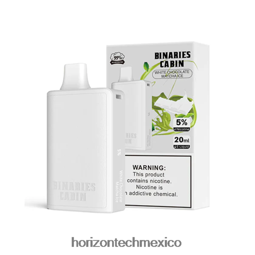 HorizonTech Binaries Cabin desechable 20ml HorizonTech México - hielo de matcha de chocolate blanco ZH06X72