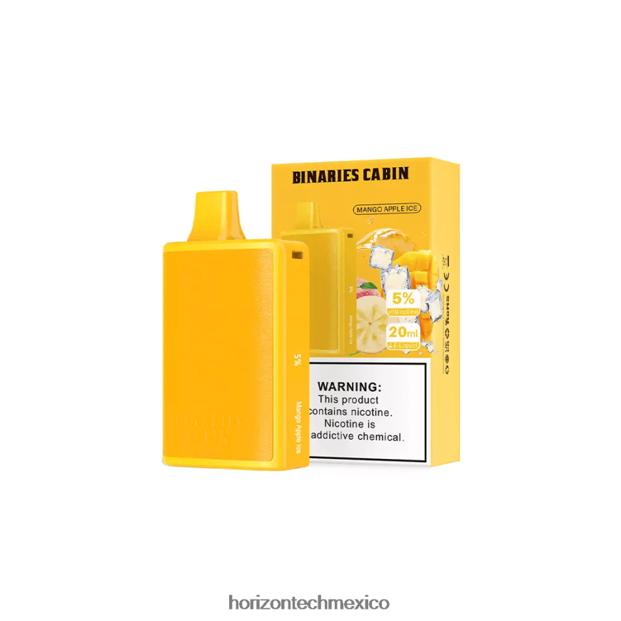 HorizonTech Binaries Cabin desechable 20ml HorizonTech Mexico city - hielo de manzana y mango ZH06X83