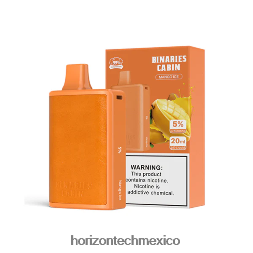 HorizonTech Binaries Cabin desechable 20ml HorizonTech vape México - hielo de mango ZH06X61