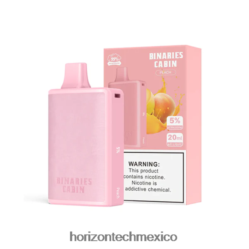 HorizonTech Binaries Cabin desechable 20ml HorizonTech vape kit - durazno ZH06X64