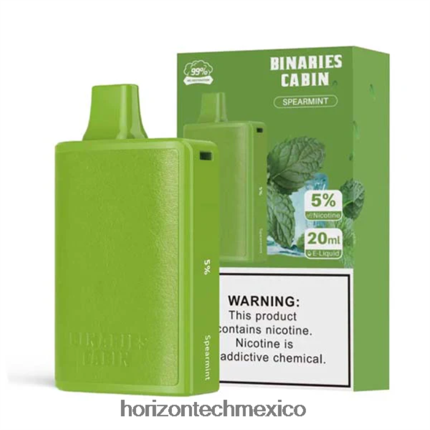 HorizonTech Binaries Cabin desechable 20ml HorizonTech vape kit - menta verde ZH06X74