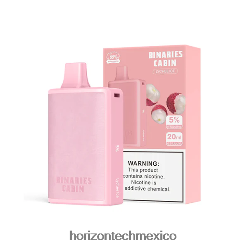 HorizonTech Binaries Cabin desechable 20ml Horizon Tech coils - hielo de lichi ZH06X60