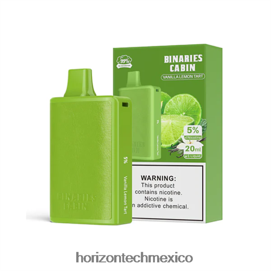 HorizonTech Binaries Cabin desechable 20ml Horizon Tech coils - tarta de vainilla y limón ZH06X70