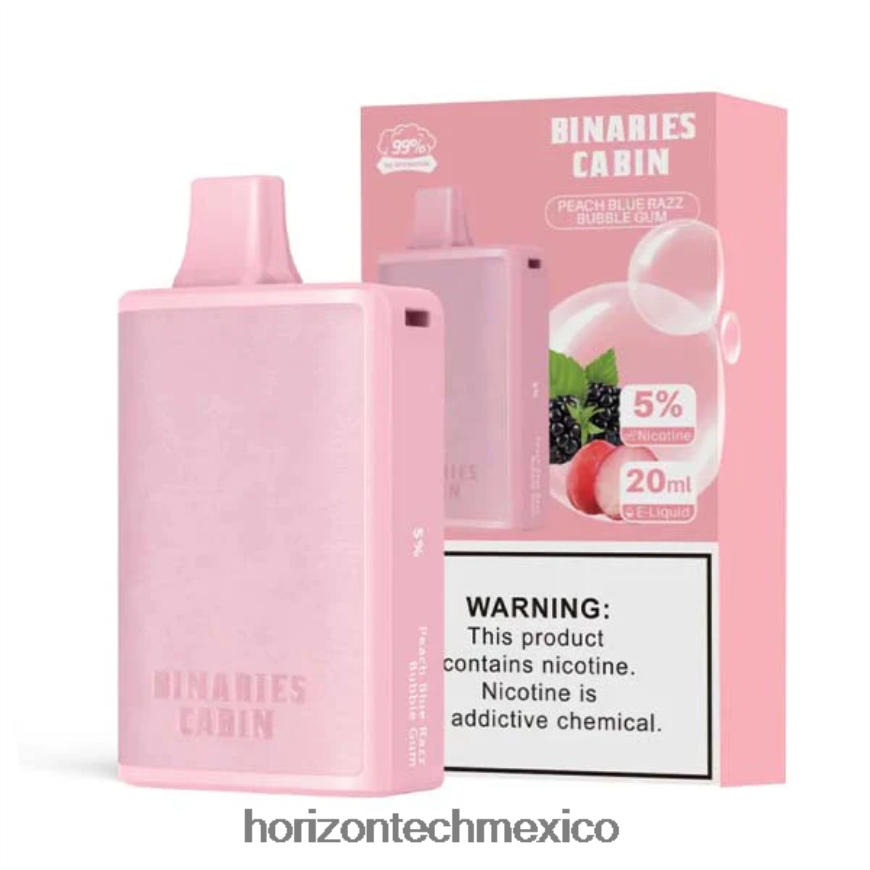 HorizonTech Binaries Cabin desechable 20ml Horizon Tech company - chicle razz azul melocotón ZH06X77