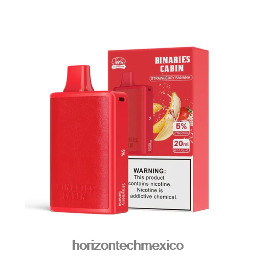 HorizonTech Binaries Cabin desechable 20ml Horizon Tech vape coils - Fresa plátano ZH06X69