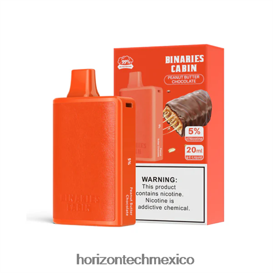 HorizonTech Binaries Cabin desechable 20ml Horizon Tech vape tank - chocolate con mantequilla de maní ZH06X65