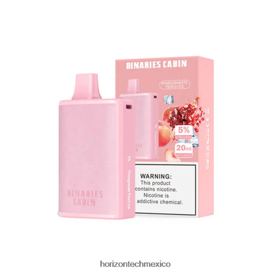 HorizonTech Binaries Cabin desechable 20ml Horizon Tech vape tank - hielo de durazno granada ZH06X85