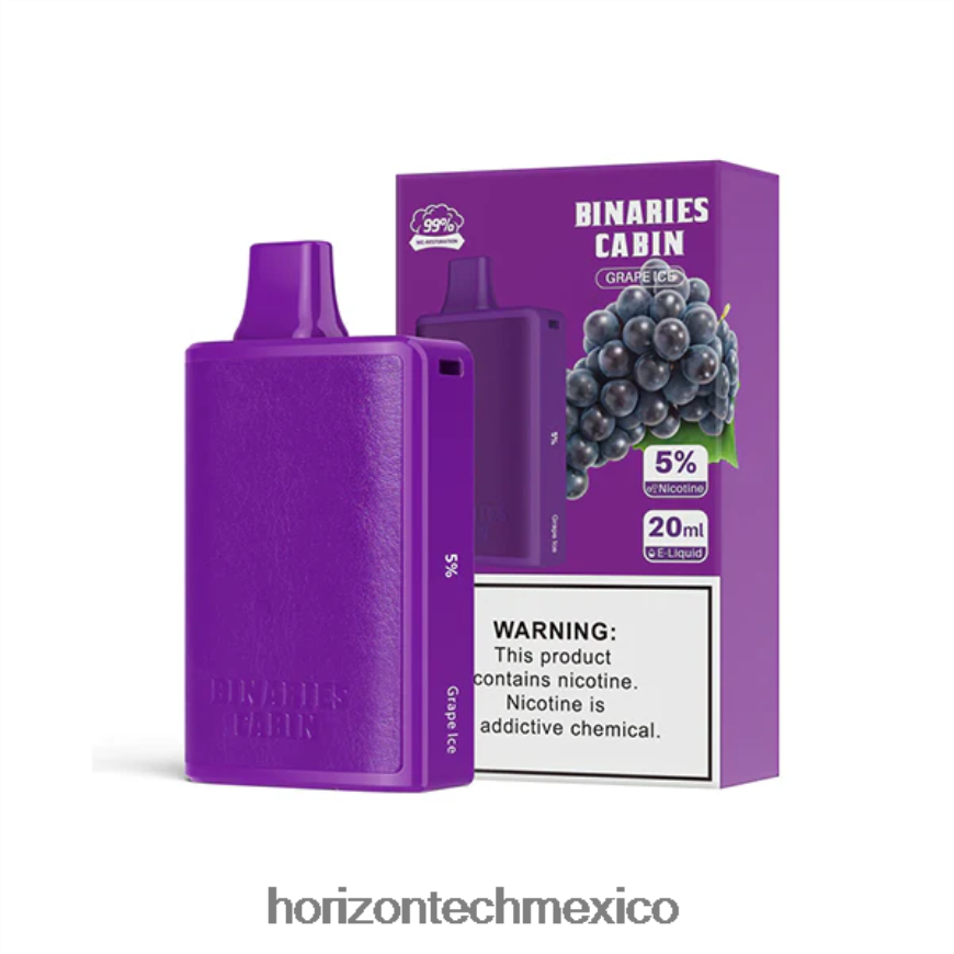 HorizonTech Binaries Cabin desechable 20ml Horizon Tech vape tank - hielo de uva ZH06X55