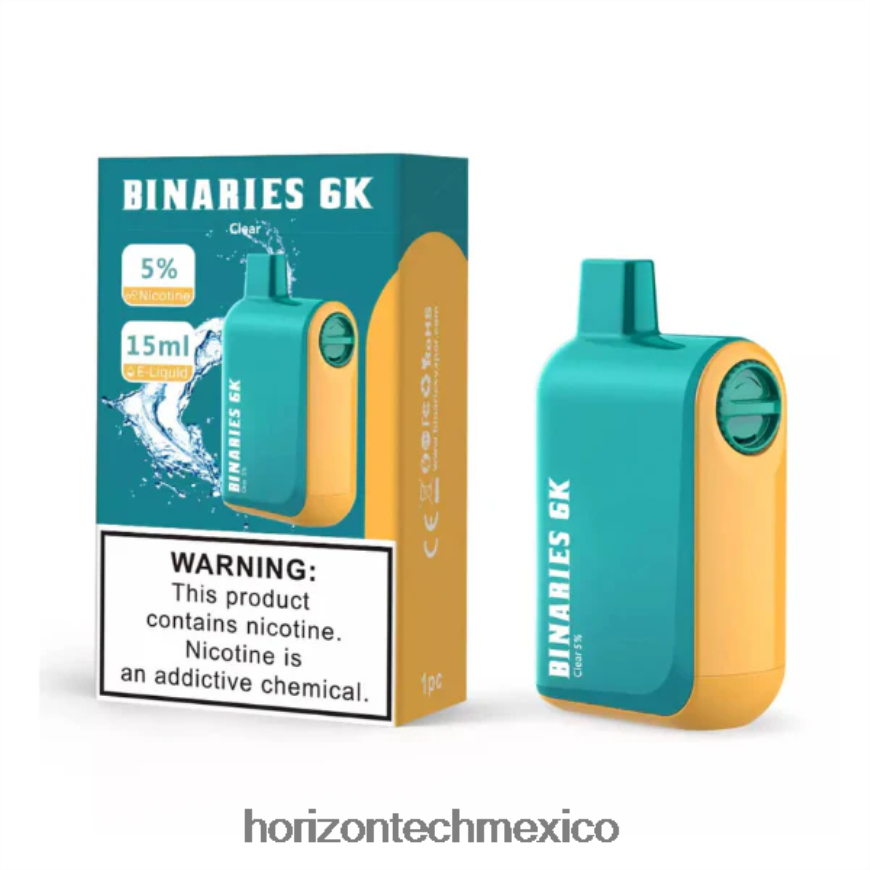 HorizonTech Binaries Cabin desechable 15ml Horizon Tech company - claro ZH06X47