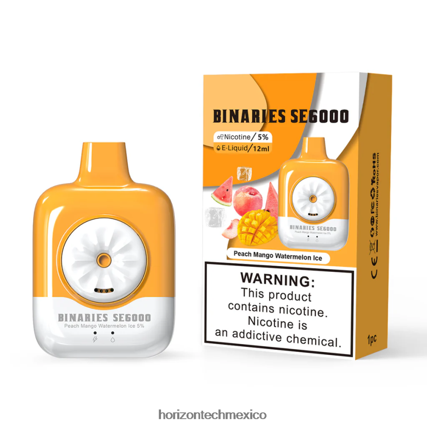 melocotón mango sandía hielo