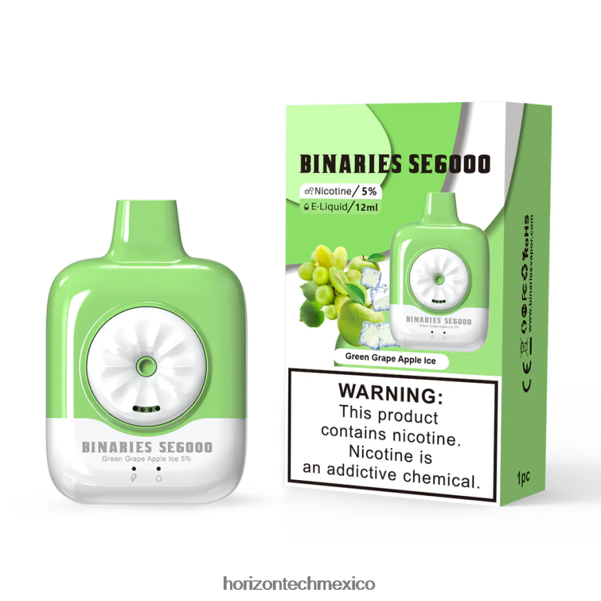 hielo de manzana uva verde