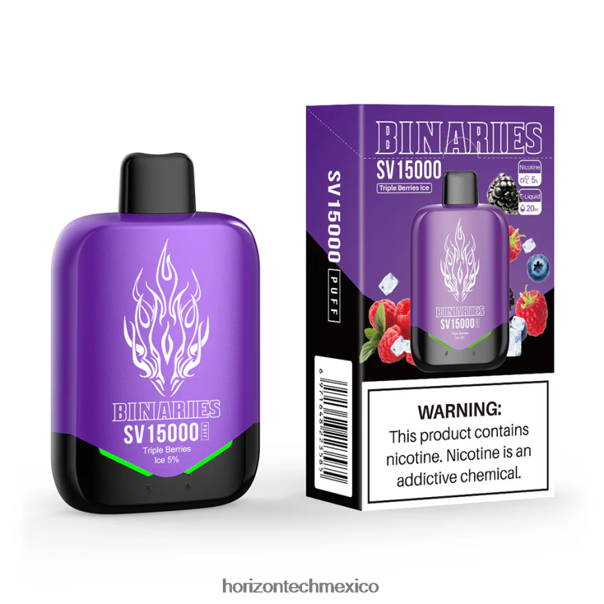 HorizonTech Binaries Cabin desechables HorizonTech vape kit - hielo de bayas triples ZH06X94