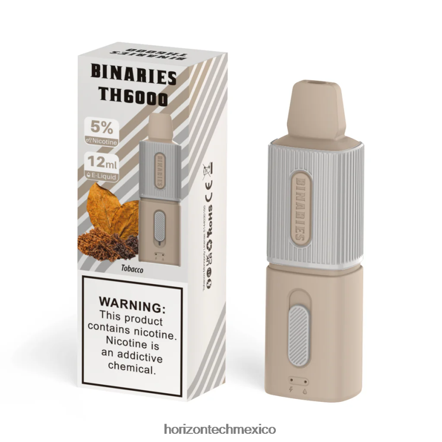 HorizonTech Binaries Cabin th6000 desechable 12ml Horizon Tech coils - tabaco ZH06X120