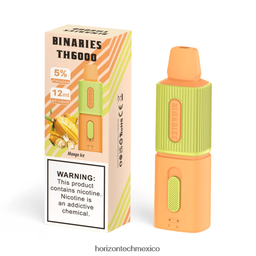 HorizonTech Binaries Cabin th6000 desechable 12ml Horizon Tech vape coils - hielo de mango ZH06X99