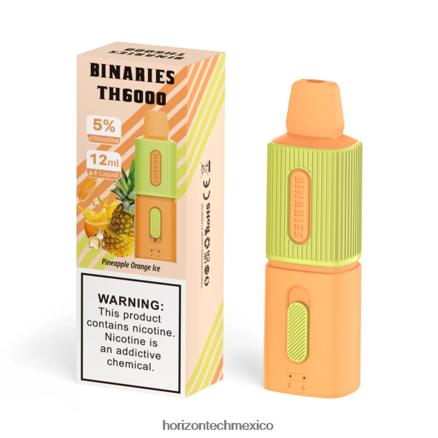 HorizonTech Binaries Cabin th6000 desechable 12ml Horizon Tech vape coils - hielo de naranja piña ZH06X109